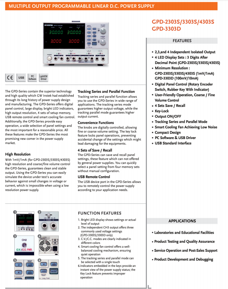 datasheet gpd series 1