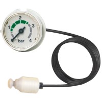 WIKA Bourdon tube pressure gauges, Model 101.00, with plastic capillary